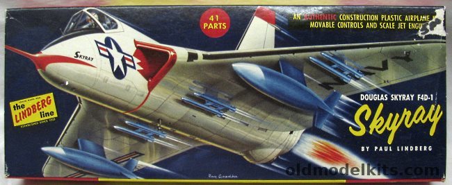 Lindberg 1/48 Douglas F4D-1 Skyray, 523-98 plastic model kit